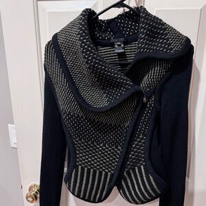 Gorgeous sculpted wool/cotton sweater